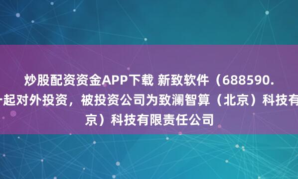 炒股配资资金APP下载 新致软件（688590.SH）新增一起对外投资，被投资公司为致澜智算（北京）科技有限责任公司