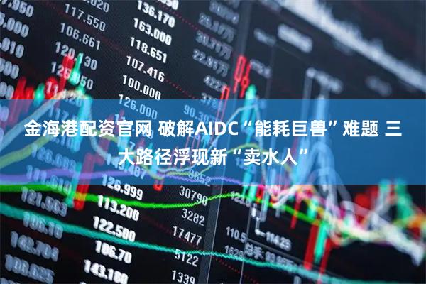 金海港配资官网 破解AIDC“能耗巨兽”难题 三大路径浮现新“卖水人”